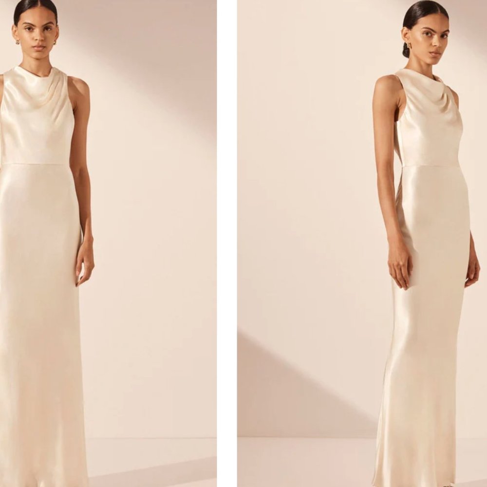 Shona Joy La Lune High Neck Maxi Dress